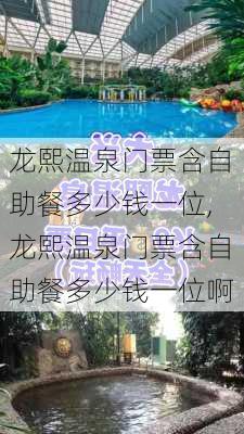 龙熙温泉门票含自助餐多少钱一位,龙熙温泉门票含自助餐多少钱一位啊