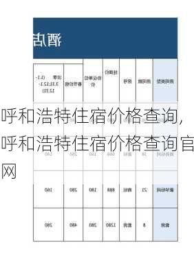 呼和浩特住宿价格查询,呼和浩特住宿价格查询官网