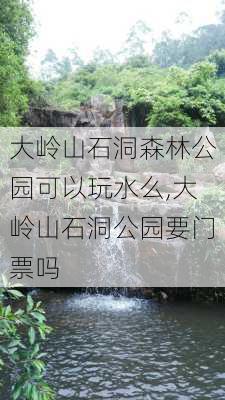 大岭山石洞森林公园可以玩水么,大岭山石洞公园要门票吗