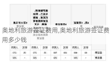 奥地利旅游签证费用,奥地利旅游签证费用多少钱