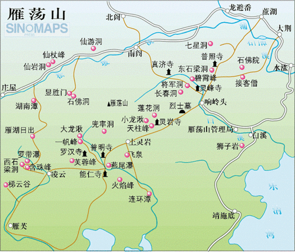 雁荡山地图范围,雁荡山地图范围图片