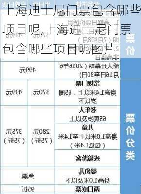 上海迪士尼门票包含哪些项目呢,上海迪士尼门票包含哪些项目呢图片