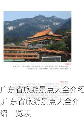 广东省旅游景点大全介绍,广东省旅游景点大全介绍一览表