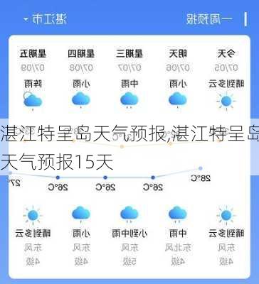 湛江特呈岛天气预报,湛江特呈岛天气预报15天