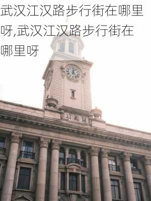 武汉江汉路步行街在哪里呀,武汉江汉路步行街在哪里呀