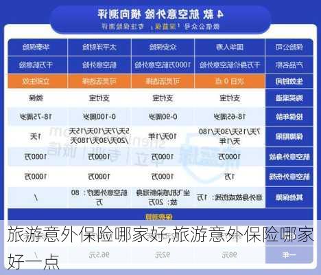 旅游意外保险哪家好,旅游意外保险哪家好一点