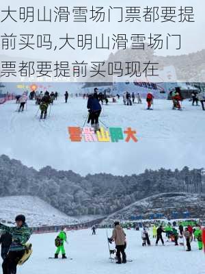 大明山滑雪场门票都要提前买吗,大明山滑雪场门票都要提前买吗现在