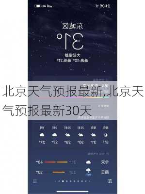 北京天气预报最新,北京天气预报最新30天