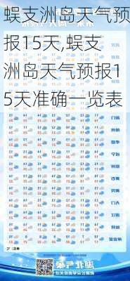 蜈支洲岛天气预报15天,蜈支洲岛天气预报15天准确一览表