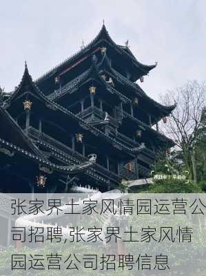 张家界土家风情园运营公司招聘,张家界土家风情园运营公司招聘信息