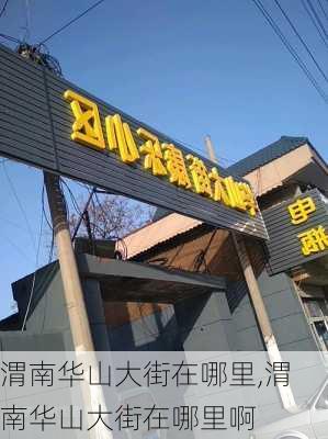 渭南华山大街在哪里,渭南华山大街在哪里啊