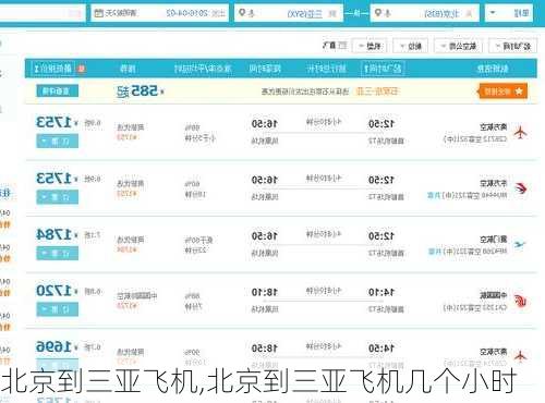 北京到三亚飞机,北京到三亚飞机几个小时