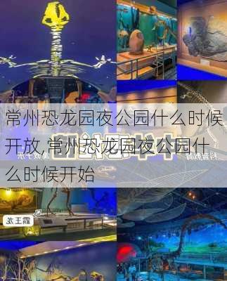 常州恐龙园夜公园什么时候开放,常州恐龙园夜公园什么时候开始