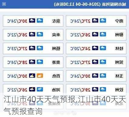 江山市40天天气预报,江山市40天天气预报查询