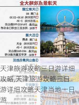 天津旅游攻略三日游详细攻略,天津旅游攻略三日游详细攻略天津当地一日游