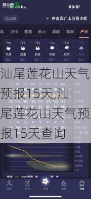 汕尾莲花山天气预报15天,汕尾莲花山天气预报15天查询