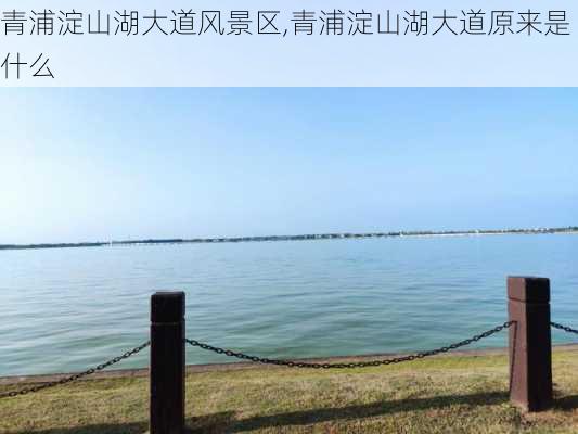 青浦淀山湖大道风景区,青浦淀山湖大道原来是什么