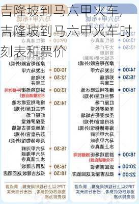 吉隆坡到马六甲火车,吉隆坡到马六甲火车时刻表和票价