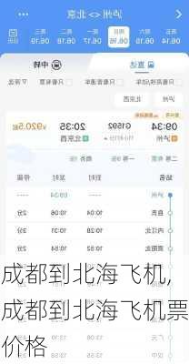 成都到北海飞机,成都到北海飞机票价格