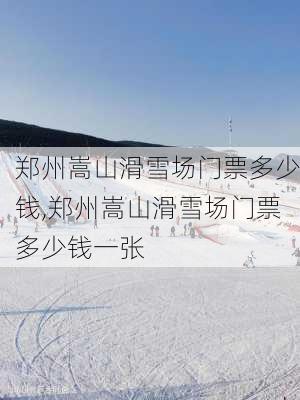 郑州嵩山滑雪场门票多少钱,郑州嵩山滑雪场门票多少钱一张