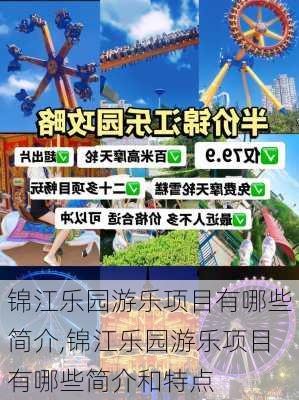 锦江乐园游乐项目有哪些简介,锦江乐园游乐项目有哪些简介和特点