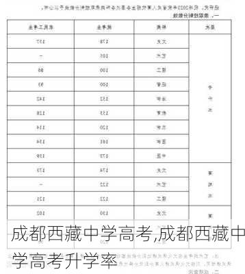 成都西藏中学高考,成都西藏中学高考升学率