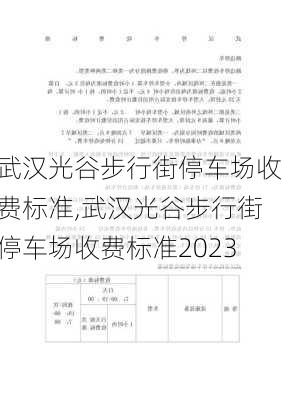 武汉光谷步行街停车场收费标准,武汉光谷步行街停车场收费标准2023