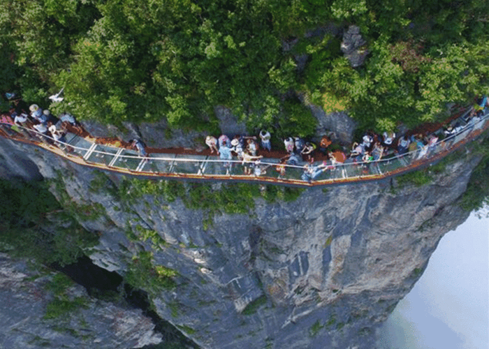 天门山鬼谷栈道动态图,天门山鬼谷栈道动态图高清