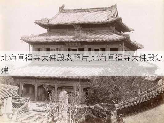 北海阐福寺大佛殿老照片,北海阐福寺大佛殿复建