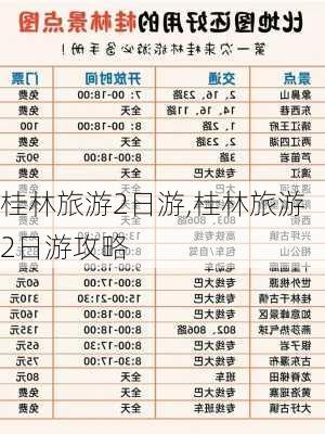 桂林旅游2日游,桂林旅游2日游攻略