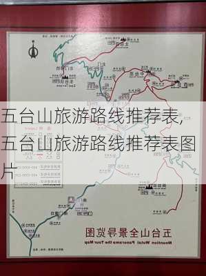 五台山旅游路线推荐表,五台山旅游路线推荐表图片