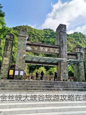 金丝峡大峡谷旅游攻略在哪,