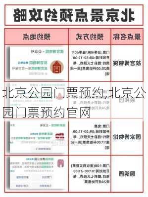 北京公园门票预约,北京公园门票预约官网