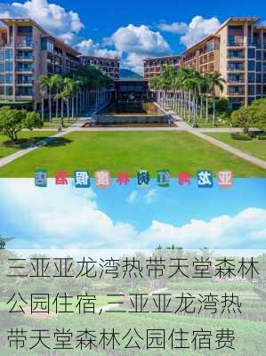 三亚亚龙湾热带天堂森林公园住宿,三亚亚龙湾热带天堂森林公园住宿费