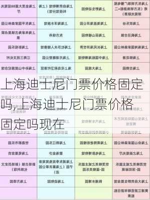 上海迪士尼门票价格固定吗,上海迪士尼门票价格固定吗现在