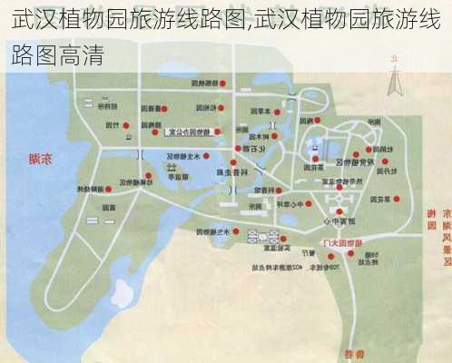 武汉植物园旅游线路图,武汉植物园旅游线路图高清