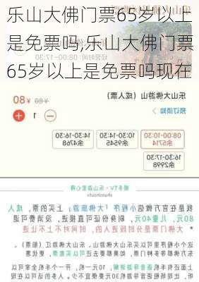 乐山大佛门票65岁以上是免票吗,乐山大佛门票65岁以上是免票吗现在