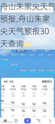 舟山朱家尖天气预报,舟山朱家尖天气预报30天查询