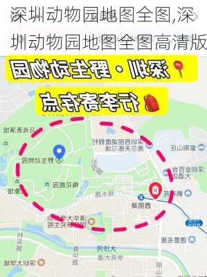 深圳动物园地图全图,深圳动物园地图全图高清版