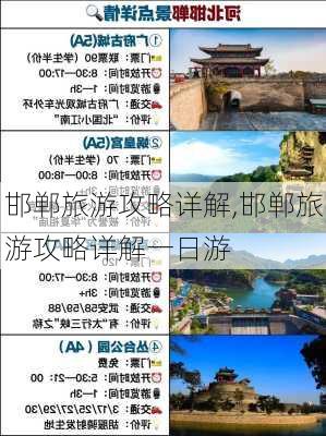 邯郸旅游攻略详解,邯郸旅游攻略详解一日游