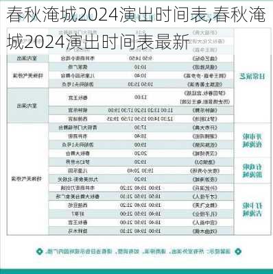 春秋淹城2024演出时间表,春秋淹城2024演出时间表最新