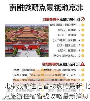 北京旅游住宿省钱攻略最新,北京旅游住宿省钱攻略最新消息