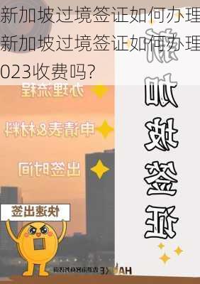 新加坡过境签证如何办理,新加坡过境签证如何办理2023收费吗?