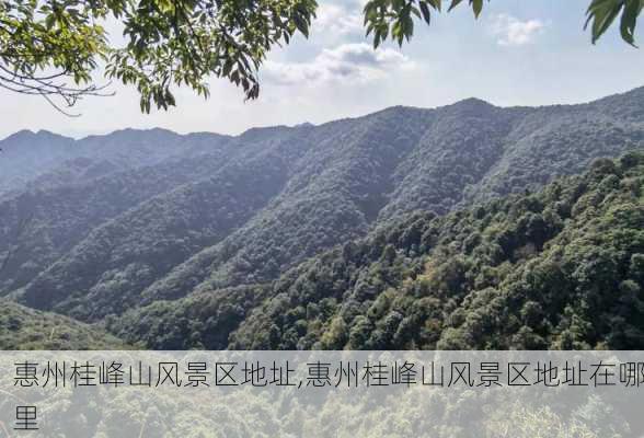 惠州桂峰山风景区地址,惠州桂峰山风景区地址在哪里