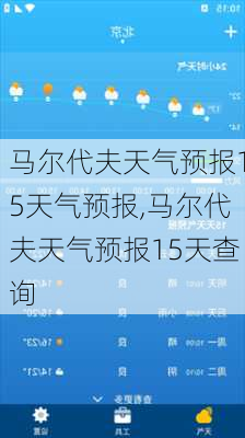 马尔代夫天气预报15天气预报,马尔代夫天气预报15天查询