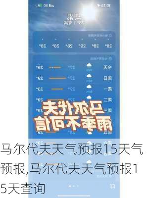 马尔代夫天气预报15天气预报,马尔代夫天气预报15天查询