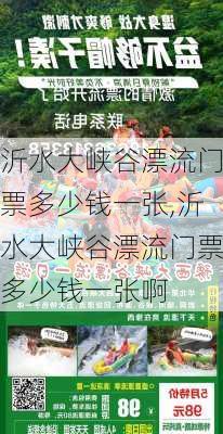 沂水大峡谷漂流门票多少钱一张,沂水大峡谷漂流门票多少钱一张啊