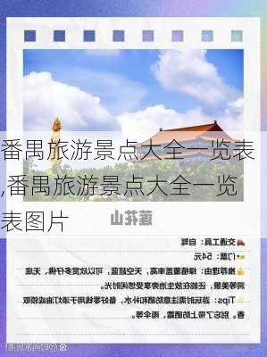 番禺旅游景点大全一览表,番禺旅游景点大全一览表图片