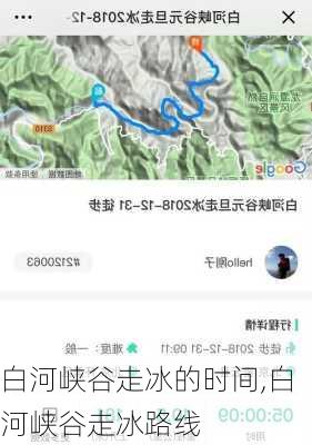 白河峡谷走冰的时间,白河峡谷走冰路线