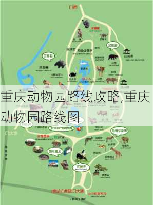 重庆动物园路线攻略,重庆动物园路线图